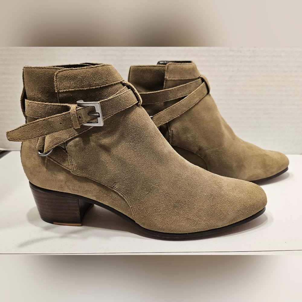 Sole Society Green Toupe or Light Army Green Ankle Boots. Good condition.